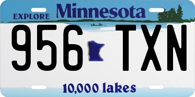 MN license plate 956TXN