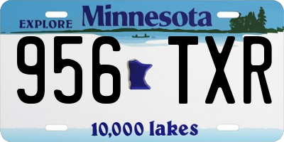 MN license plate 956TXR