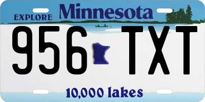 MN license plate 956TXT