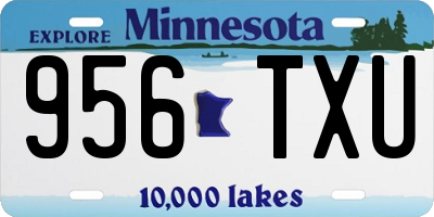 MN license plate 956TXU