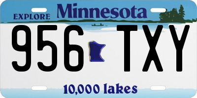 MN license plate 956TXY