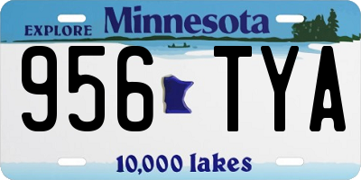 MN license plate 956TYA