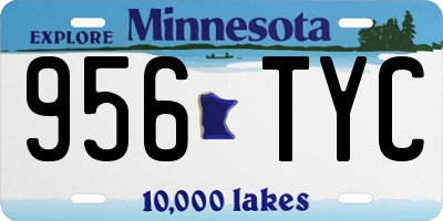 MN license plate 956TYC