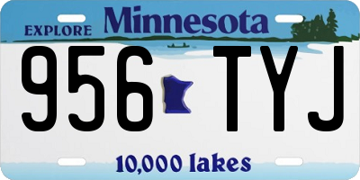 MN license plate 956TYJ