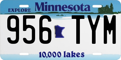 MN license plate 956TYM