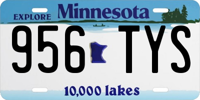 MN license plate 956TYS