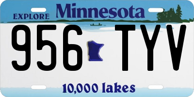 MN license plate 956TYV