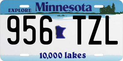 MN license plate 956TZL
