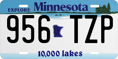 MN license plate 956TZP