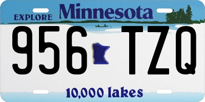 MN license plate 956TZQ