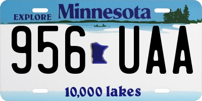 MN license plate 956UAA