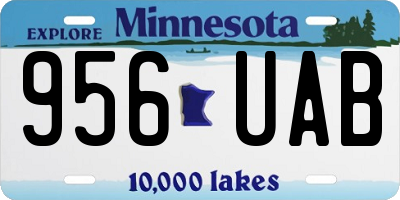 MN license plate 956UAB