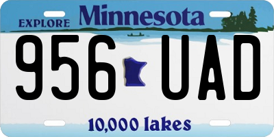 MN license plate 956UAD
