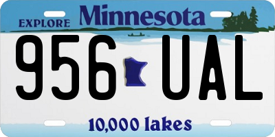 MN license plate 956UAL