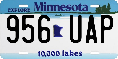 MN license plate 956UAP
