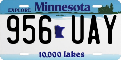 MN license plate 956UAY