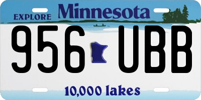 MN license plate 956UBB