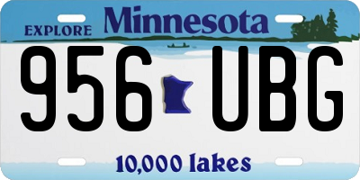 MN license plate 956UBG