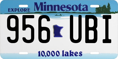 MN license plate 956UBI