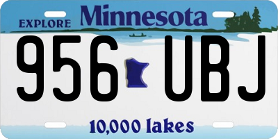 MN license plate 956UBJ