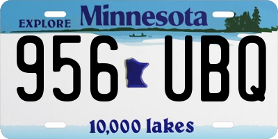 MN license plate 956UBQ
