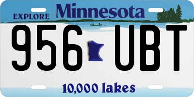 MN license plate 956UBT
