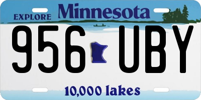 MN license plate 956UBY