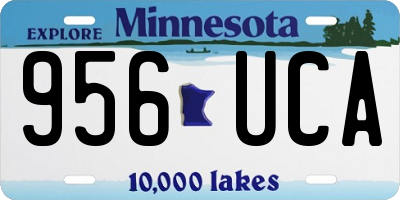 MN license plate 956UCA