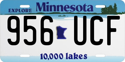 MN license plate 956UCF