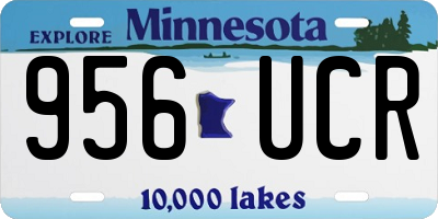 MN license plate 956UCR