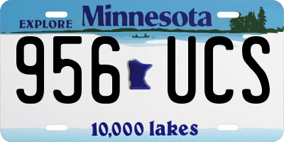 MN license plate 956UCS