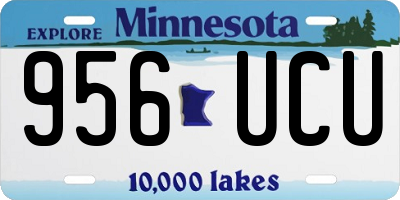 MN license plate 956UCU