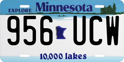 MN license plate 956UCW