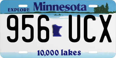 MN license plate 956UCX