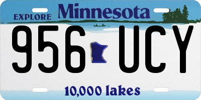 MN license plate 956UCY
