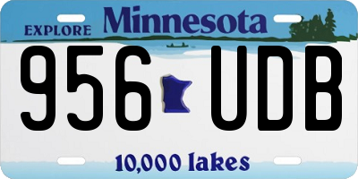 MN license plate 956UDB