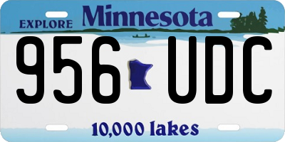 MN license plate 956UDC