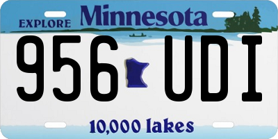MN license plate 956UDI