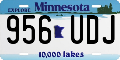 MN license plate 956UDJ