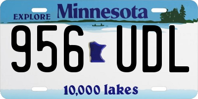 MN license plate 956UDL