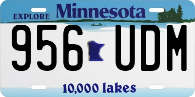 MN license plate 956UDM