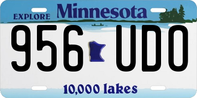 MN license plate 956UDO