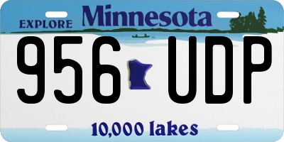 MN license plate 956UDP