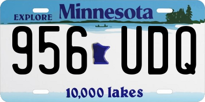 MN license plate 956UDQ