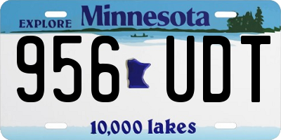 MN license plate 956UDT