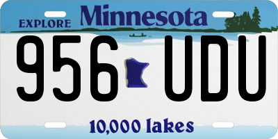 MN license plate 956UDU