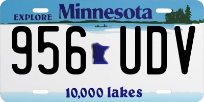 MN license plate 956UDV