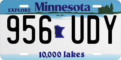 MN license plate 956UDY