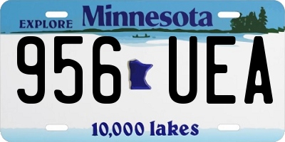 MN license plate 956UEA