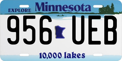 MN license plate 956UEB